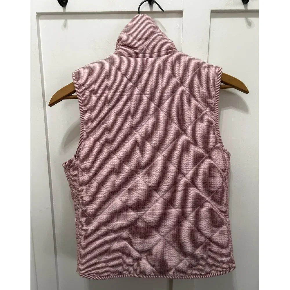 Peach Love California Blush‎ Pink Quilted Sleeveless Preppy Vest
